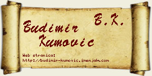 Budimir Kumović vizit kartica